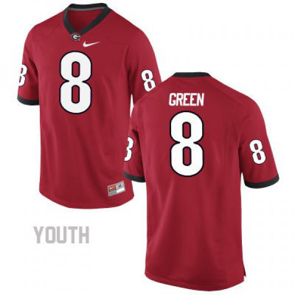 Youth Georgia Bulldogs A.J. Green Youth #8 College Jersey - Red